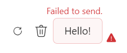 Error Message: Failed to send.