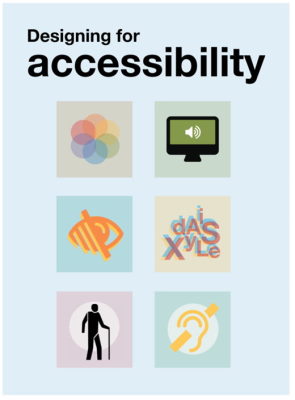 Design for Accessibility posters from UK Home Office